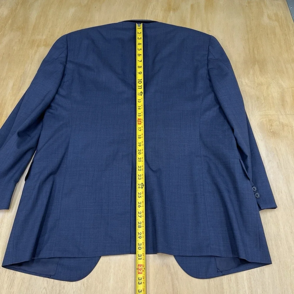 Vintage Brooks Brothers Suit‎ Mens 43R Wool Cuffed Pleated Pants 34x29 Navy